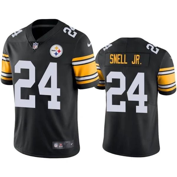 Men Pittsburgh Steelers #24 Benny Snell Jr Nike Black Limited NFL Jersey